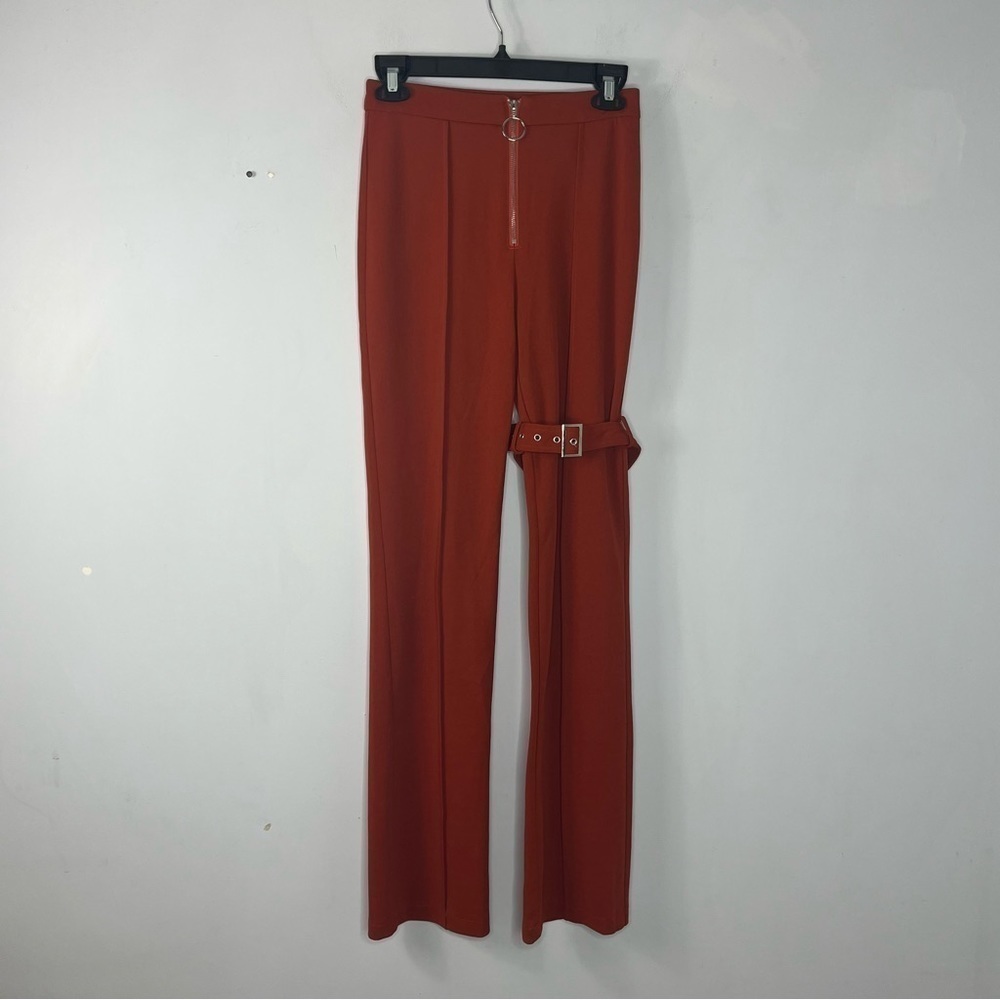 Tiger Mist Size Small Orange Flared Pants Vintage Mod Inspired Mob Wife